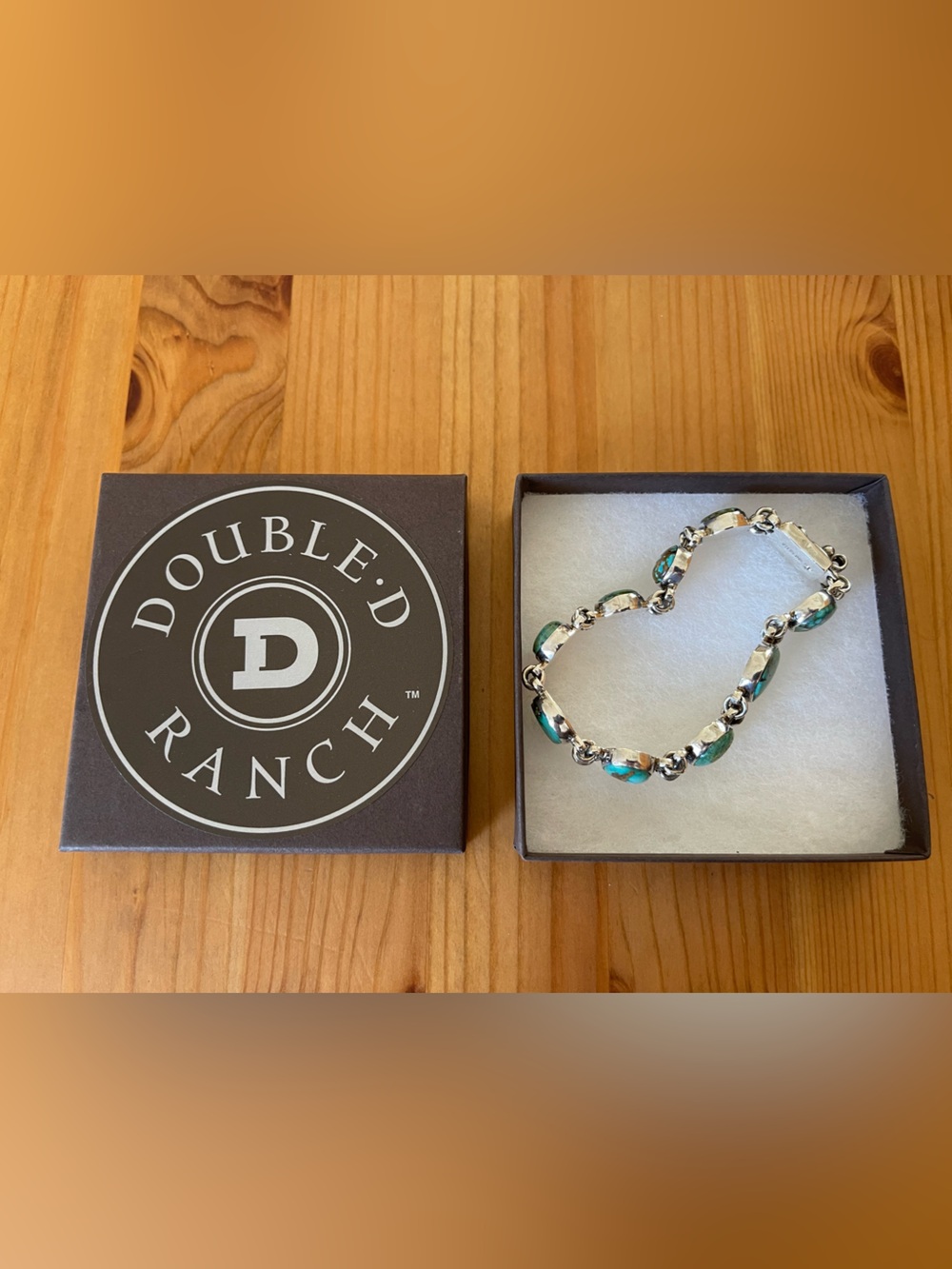 Double D Ranch Federico Jimenez Sterling Silver Turquoise Bracelet 925 - Picture 2 of 9